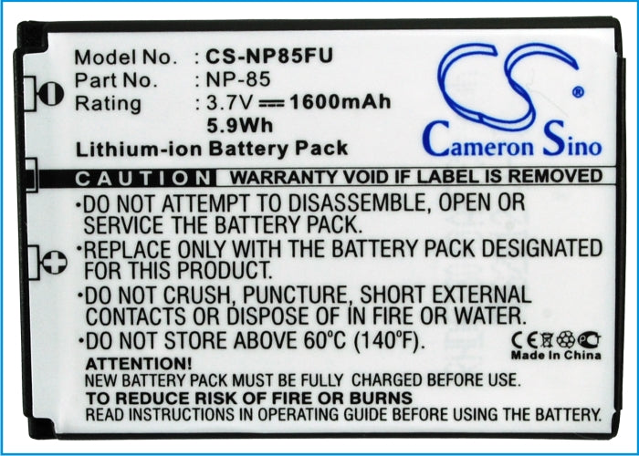 Fujifilm Finepix F305 FinePix SL1000 Finepix SL240 Finepix SL245 Finepix SL260 Finepix SL280 Finepix SL300 Finepix SL305 Camera Replacement Battery-5