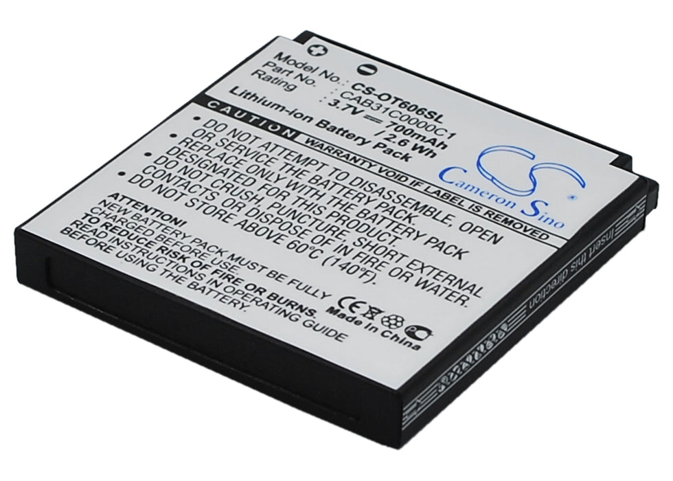 Alcatel OT-606 OT-606 Sparq OT-606A OT-606C Replacement Battery-main