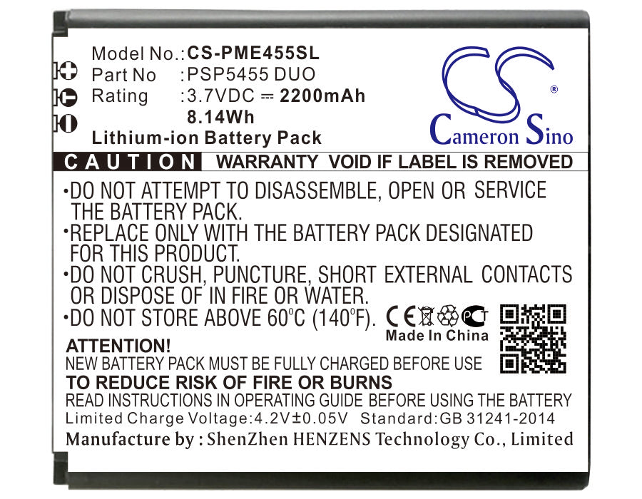Prestigio PSP5455 DUO Replacement Battery-main