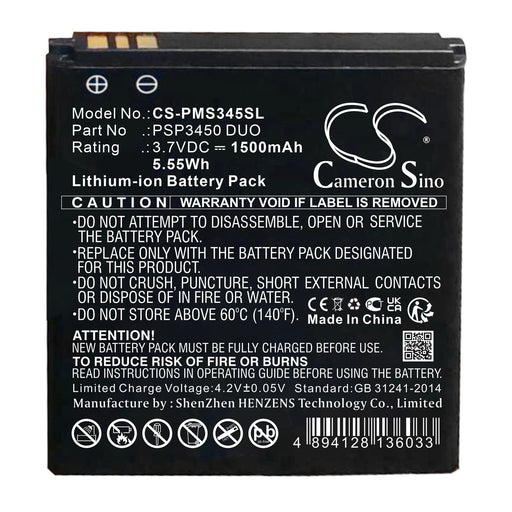 Prestigio PSP3450 DUO Mobile Phone Replacement Battery
