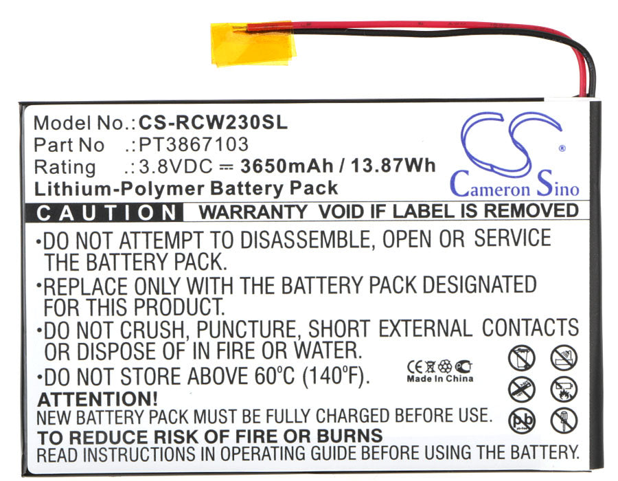 RCA 7in RCT6272W23 Tablet Replacement Battery-5