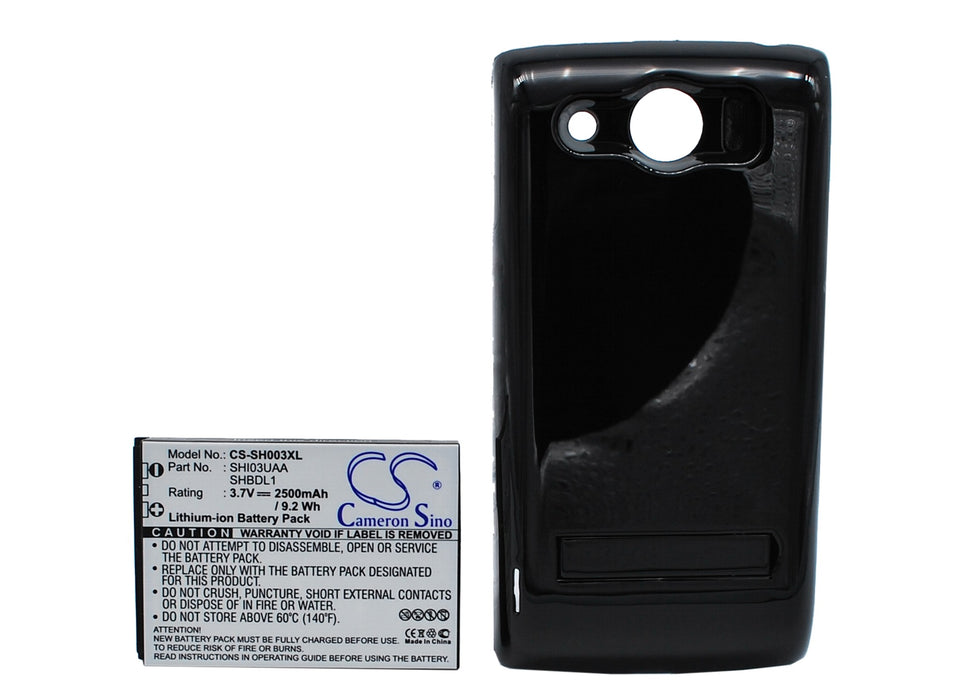 Sharp 003SH DM009SH Galapagos 003SH IS03 SH8158 SH8158U SH8168 SH8168U SHI03 2500mAh Black Mobile Phone Replacement Battery-5
