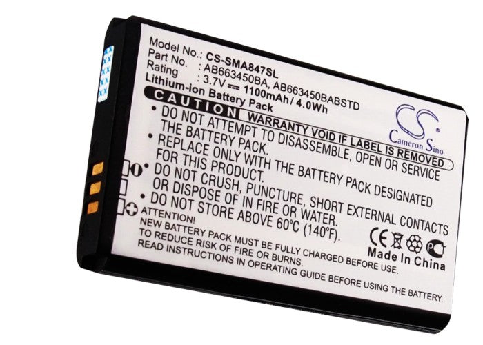 Samsung Rugby II Rugby II A847 Rugby III SGH-A847 SGH-A997 1100mAh Mobile Phone Replacement Battery-5