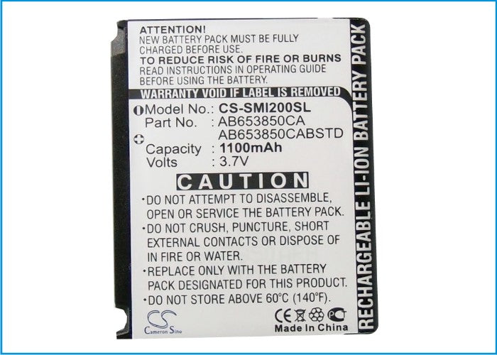 Samsung Behold II T939 GT-I809 GT-I9020 GT-I9020T GT-I9023 Instinct HD M850 Instinct HD S50 Moment M900 Nexus 1100mAh Mobile Phone Replacement Battery-5