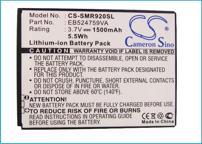 Samsung Focus S GT-B9062 Rugby Smart SCH-R920 SGH-i847 SGH-i937 1500mAh Mobile Phone Replacement Battery-5