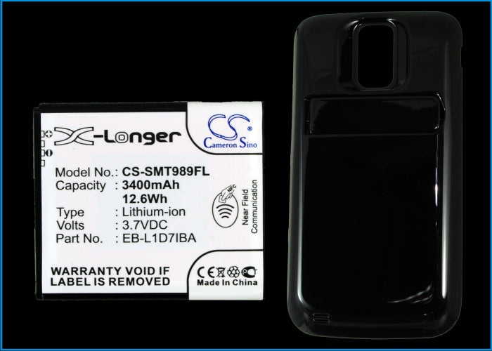 Samsung Galaxy S Hercules Galaxy S II X SGH-T989 3400mAh Mobile Phone Replacement Battery-5