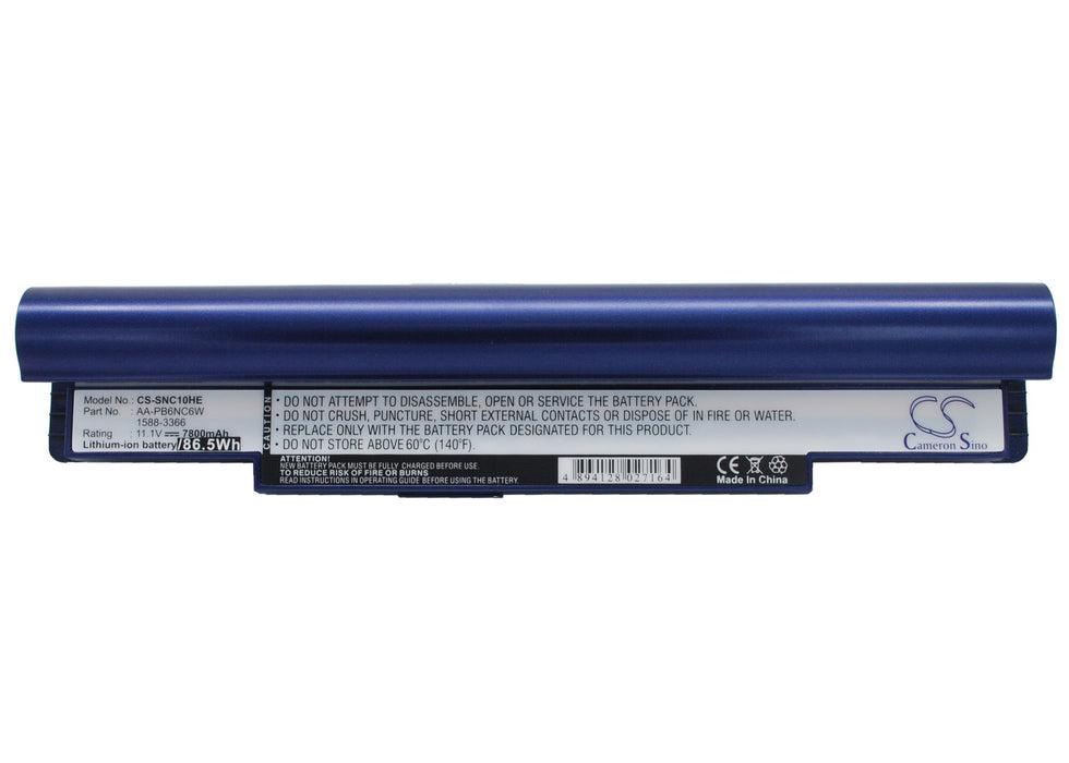 Samsung N110 (black) NP-N110 NP-N110- Blue 7800mAh Replacement Battery-main