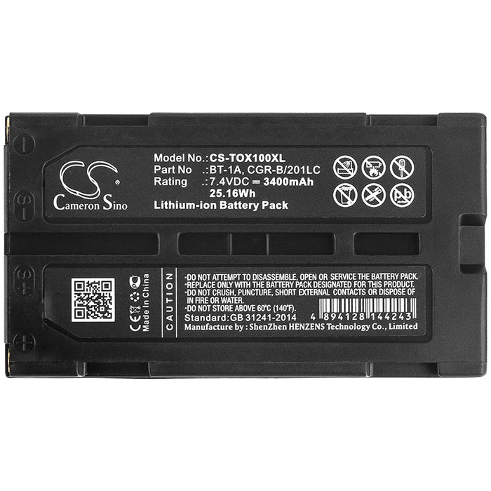 Topcon GP-SX1 SX-1 3400mAh Replacement Battery-3