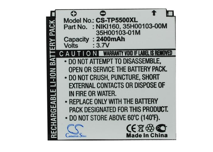 HTC Neon 300 Nike Nike 100 Nike 200 P5500 P5520 P5530 Touch Dual Touch Dual 850 Touch Dual US 2200mAh Mobile Phone Replacement Battery-5
