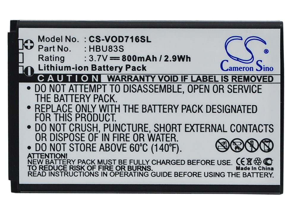 Vodafone 715 716 Mobile Phone Replacement Battery-5