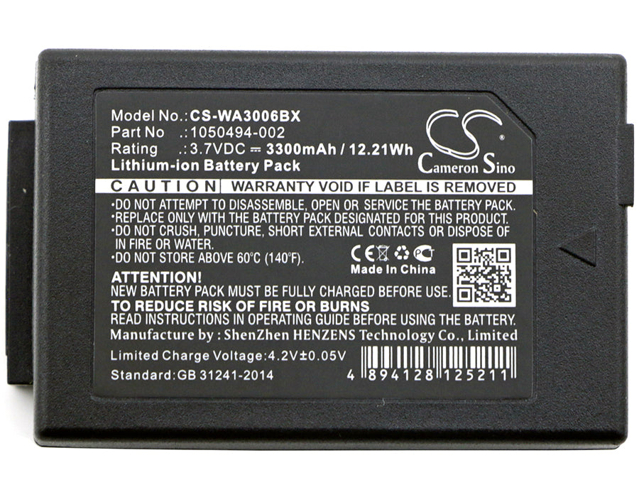 Psion 1050494 7525 7525C 7527 G1 G2 WA3006 3300mAh Replacement Battery-3