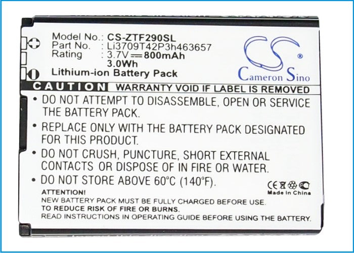 ZTE F290 N281 Z221 Z222 Mobile Phone Replacement Battery-5