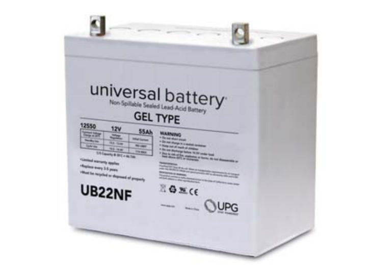 UPG UB-22NF 12V 60Ah Z1 GEL  Group 22 NF Battery