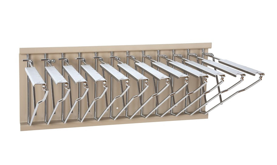 Wall Rack with 12 Pivot Hangers for Blueprints