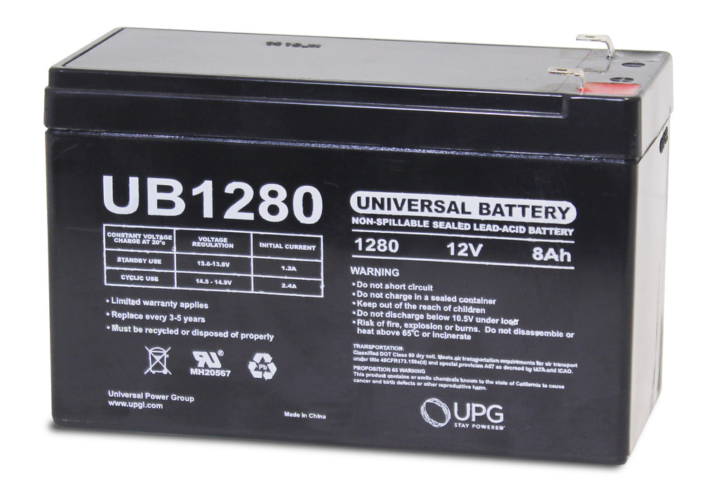 UPG 12V 8Ah Sealed Lead Acid - AGM - VRLA Battery - F1