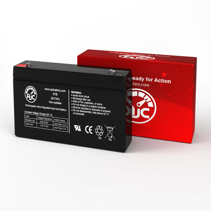 AJC Battery Compatible with APC SC250RM1U 6V 7Ah UPS Battery