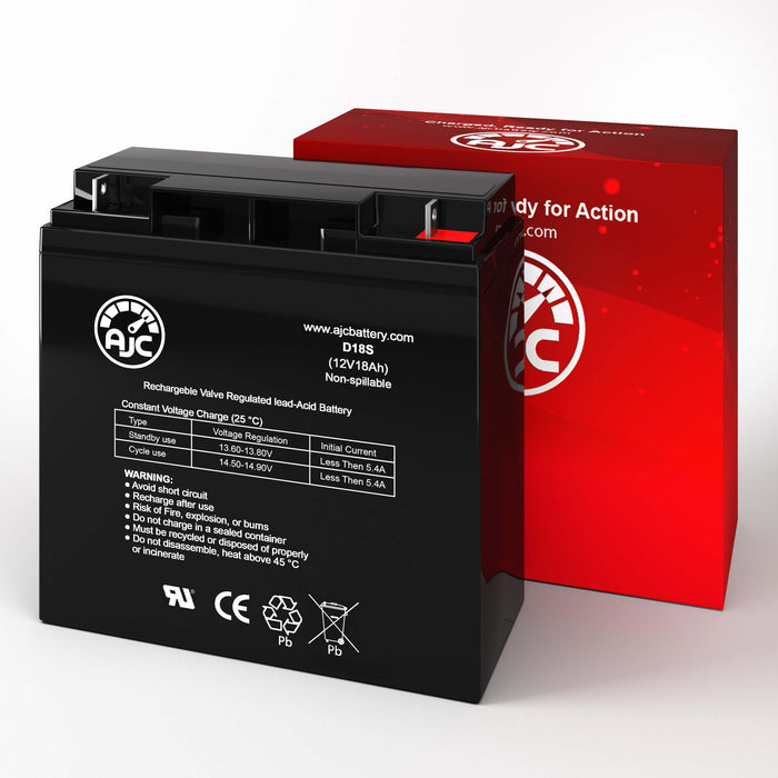 AJC Battery Compatible with APC SmartUPS 1500VA 120V SUA1500US 12V 18Ah UPS Battery