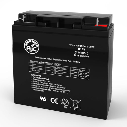 AJC Battery Compatible with Hill-Rom Tri-Flex Bed II 12V 18Ah Medical Battery