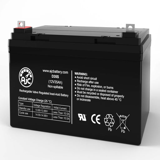 AJC Battery Compatible with Wu's Tech M3JRH 12V 35Ah Mobility Scooter Battery