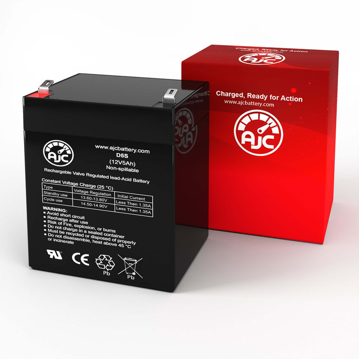 AJC Battery Compatible with APC APC SRT5KRMXLIM 12V 5Ah UPS Battery