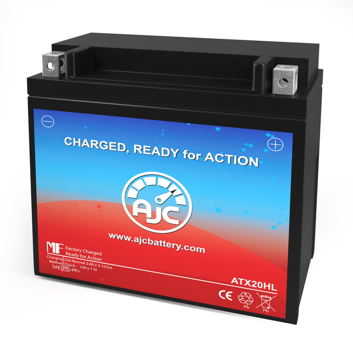 AJC Battery Compatible with Champion 20L-BS Powersports Battery