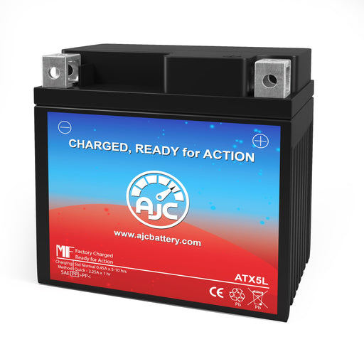 AJC Battery Compatible with Kymco Cobra Cross 49CC Scooter and Moped Battery (2002-2003)
