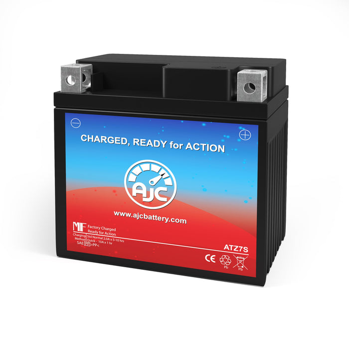 AJC Battery Compatible with E-Ton Beamer R2 49 49CC Scooter and Moped Battery (2007-2009)