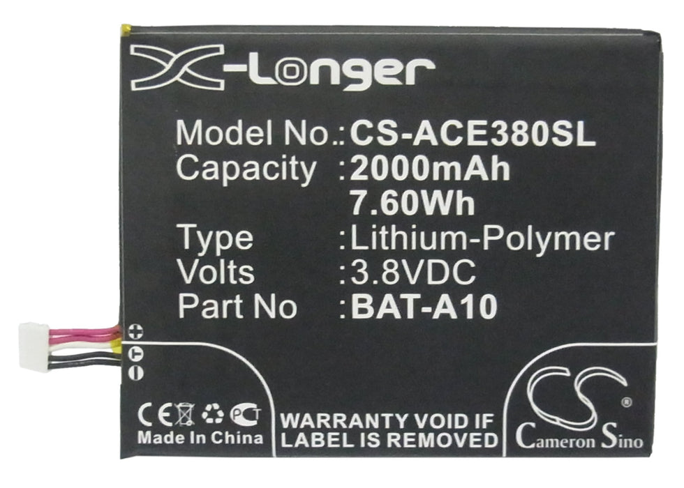 Acer Liquid E3 E380 V380 Liquid Z5 Z150 Z150 Duo Liquid Z5 Duo Mobile Phone Replacement Battery