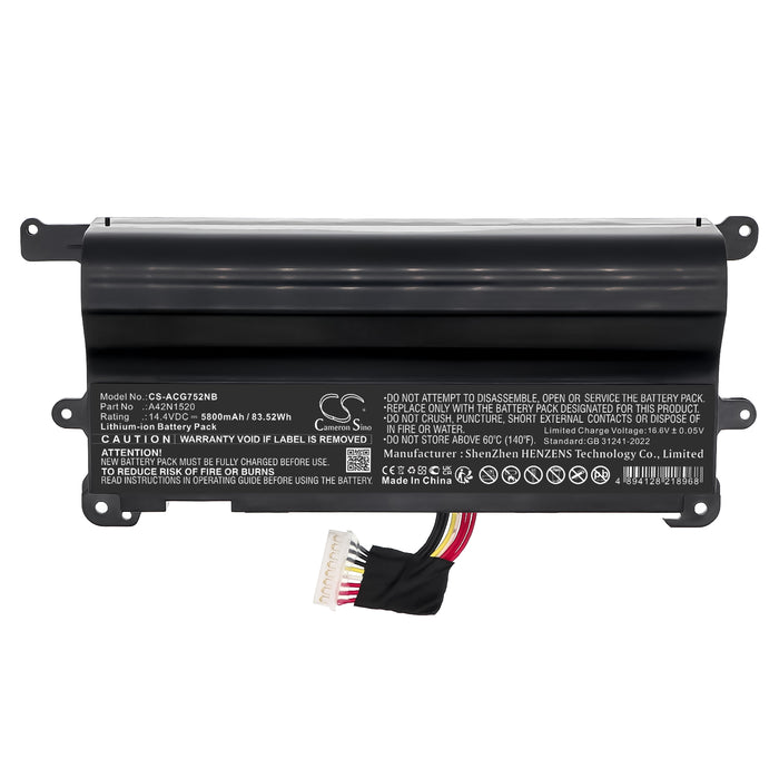 Acer G752VS G752VS-BA184T G752VS-BA185T G752VS-BA191T G752VS-BA263T G752VS-BA266 G752VS-GC003T G752VS-GC026T G Laptop and Notebook Replacement Battery