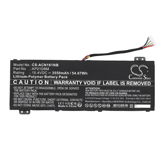 Acer Nitro 16 AN16-51-74BV Nitro 16 AN16-51-78GX Nitro 16 AN16-51-56VT Nitro 16 AN16-51-76BS AN515-47 AN515-58 Laptop and Notebook Replacement Battery