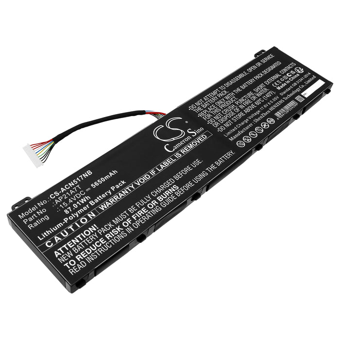 Acer Nitro 5 AN517-55-50P0 Predator Helios 300 PH317-56-70C3 Nitro 5 AN517-55-713K Nitro 5 AN517-55-75R8 Preda Laptop and Notebook Replacement Battery
