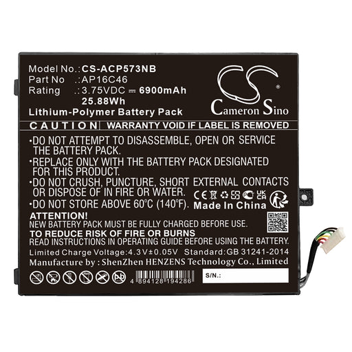 Acer Aspire E5-573, Interruptor SW5-017-17BU Laptop and Notebook Replacement Battery