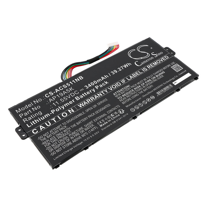 Acer Chromebook Spin 511 R752T-C3M5 Chromebook Spin 511 R752T-C6LD Chromebook Spin 511 R752T-C2YP Chromebook S Laptop and Notebook Replacement Battery