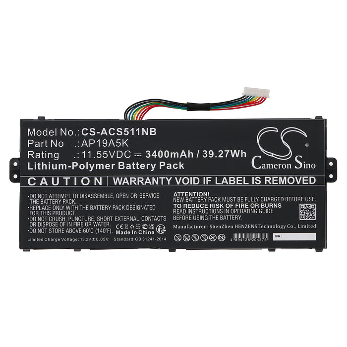 Acer Chromebook Spin 511 R752T-C3M5 Chromebook Spin 511 R752T-C6LD Chromebook Spin 511 R752T-C2YP Chromebook S Laptop and Notebook Replacement Battery