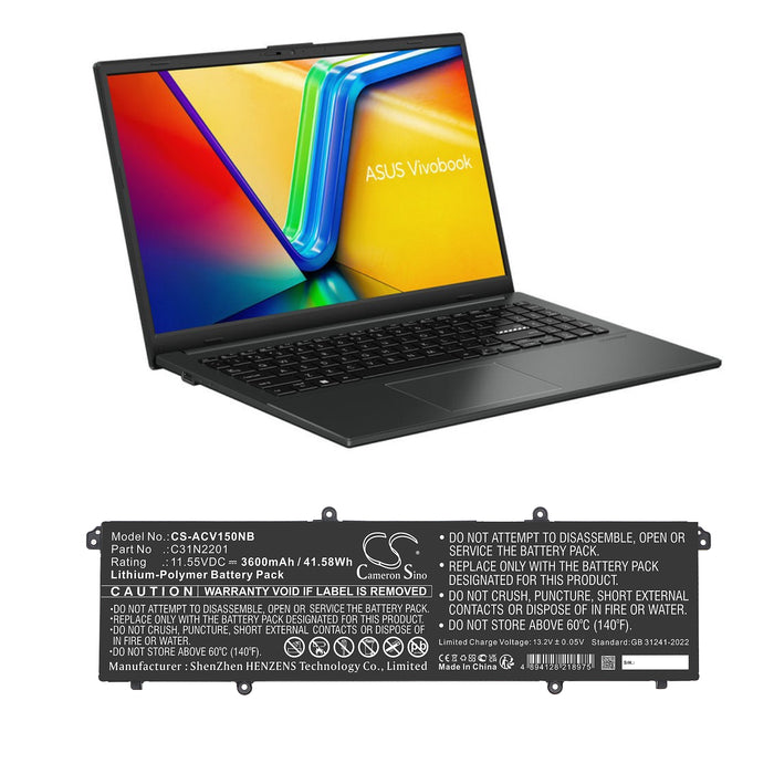 Asus E1504FA-BQ038W E1504FA-BQ090 E1504FA-BQ204W E1504FA-BQ372W E1504FA-BQ533 E1504FA-DB31-CA E1504FA-L1112W E Laptop and Notebook Replacement Battery