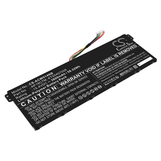 Acer Swift 5 SF514-54GT-595G TravelMate Spin P4 TMP414RN-51-72QA Swift 3 SF316-51-77LN ConceptD 3 Ezel CC315-7 Laptop and Notebook Replacement Battery