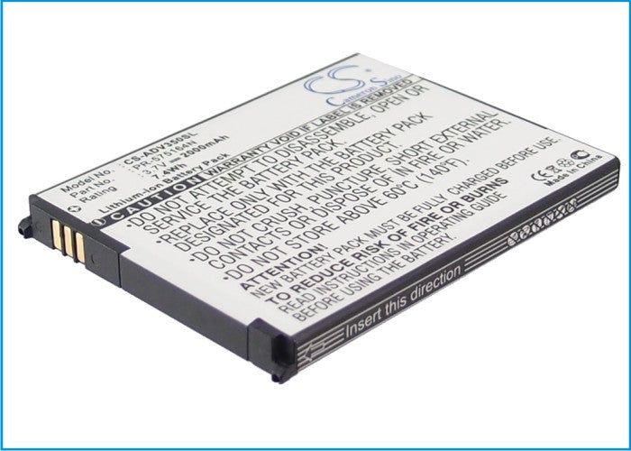 Advent 3500 GPS Replacement Battery