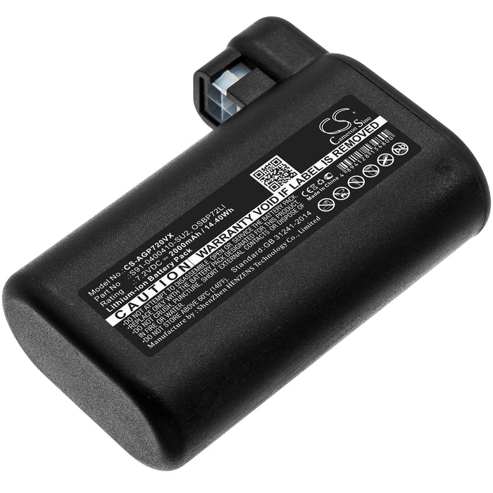 AEG Electrolux Osiris,900258195,RX7-1-TM,900277268,RX9-1-IBM,900277283,RX9-1-SGM,900277478,RX9-2-4STN,9002774 2000mAh Black Vacuum Replacement Battery