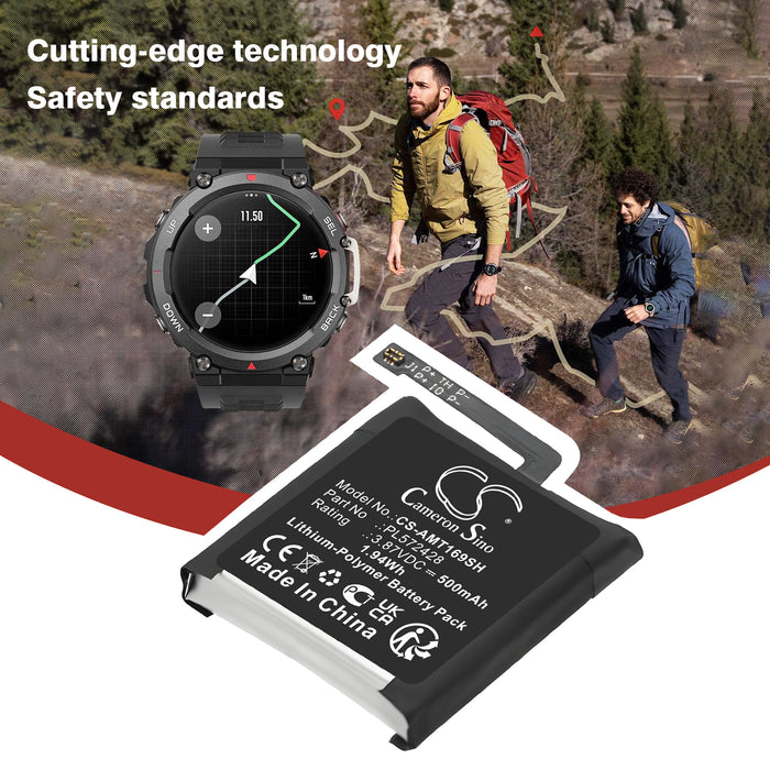 Amazfit A2169 A2170 T-Rex 2 Smart Watch Replacement Battery