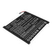 Archos 101B Oxygen,AC101BOX Tablet Replacement Battery