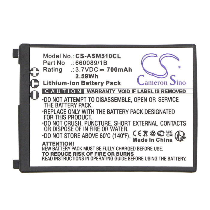 Ascom 51 Advanced A51 A71 AMIE-AABAB P71 Cordless Phone Replacement Battery