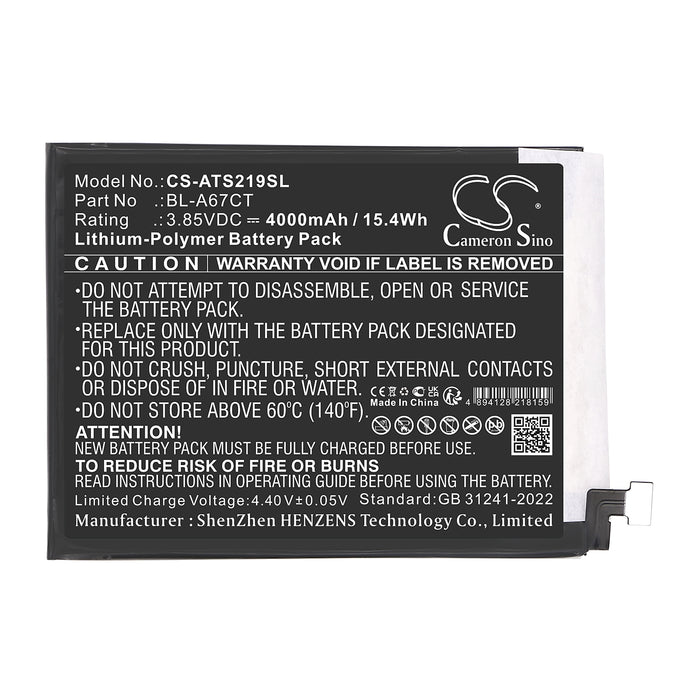 At&T SL219A Verge Mobile Phone Replacement Battery