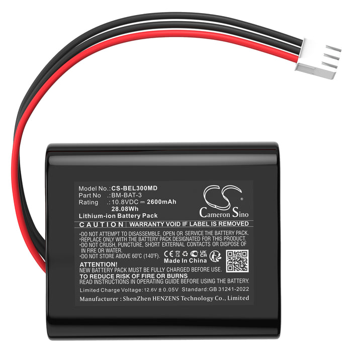 Bionet BM3 Pro BM3Vet Elite BM5Vet Elite Elite 3 Elite 5 GA3VET 2600mAh Medical Replacement Battery