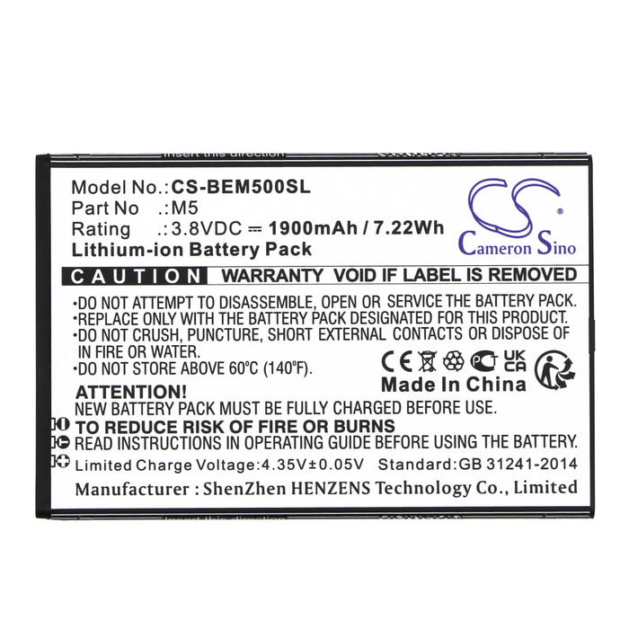 Bea-fon M5 M5_EU001B M5 Premium Mobile Phone Replacement Battery