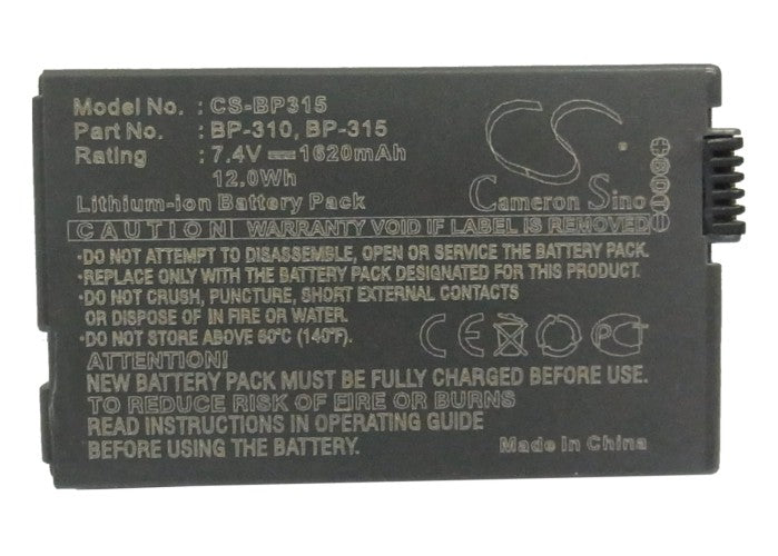 Canon DC51 IXY DVM5 MVX4i Optura 600 Camera Replacement Battery