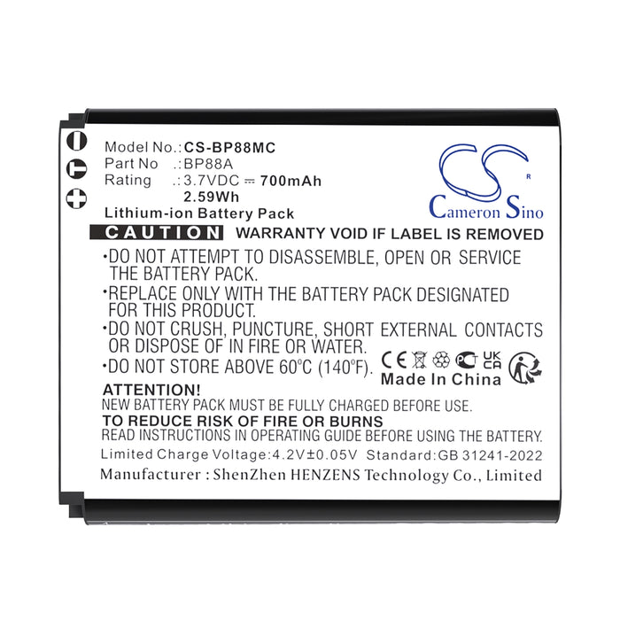 Samsung DV200 DV300 DV300F DV305 DV305F Camera Replacement Battery