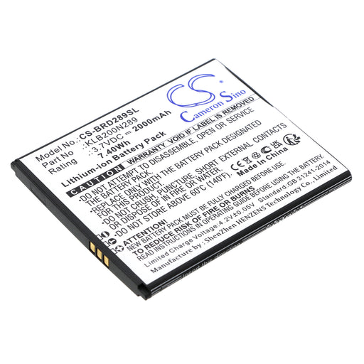 Brondi Centurion 1 2000mAh Mobile Phone Replacement Battery