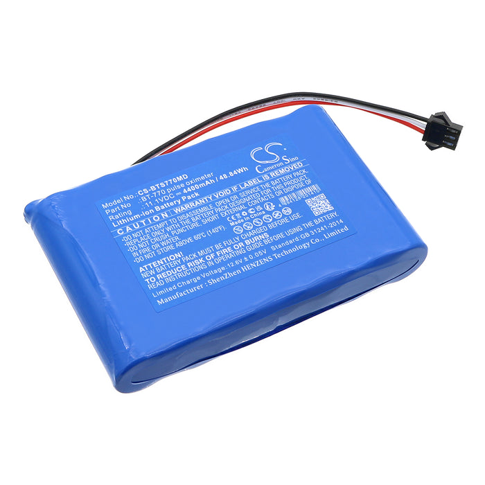 Bistos BT740 pulse oximeter, BT-740 pulse oximeter, BT770 pulse oximeter, BT-770 pulse oximeter Medical Replacement Battery