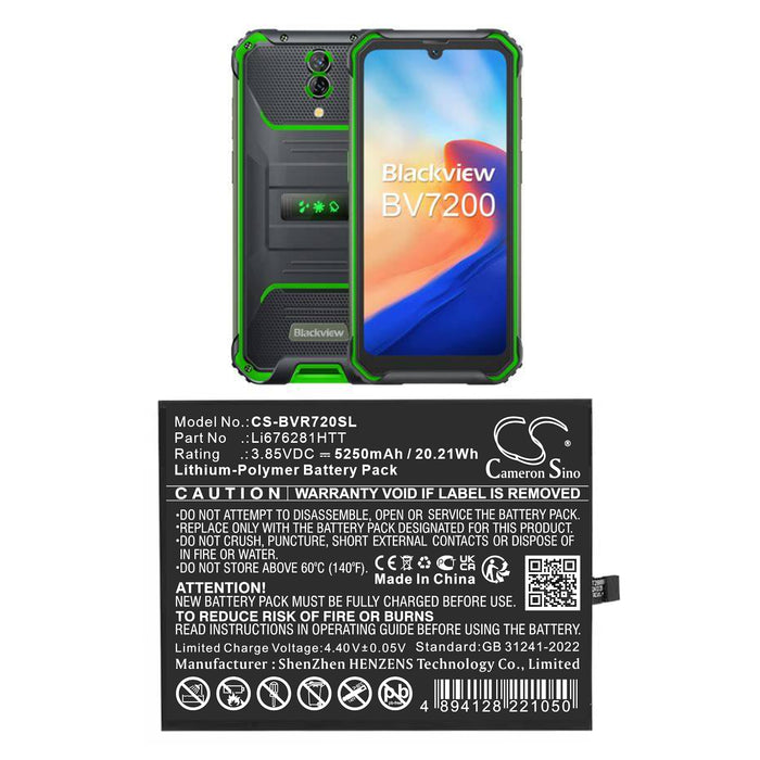 Blackview BV7200 Mobile Phone Replacement Battery
