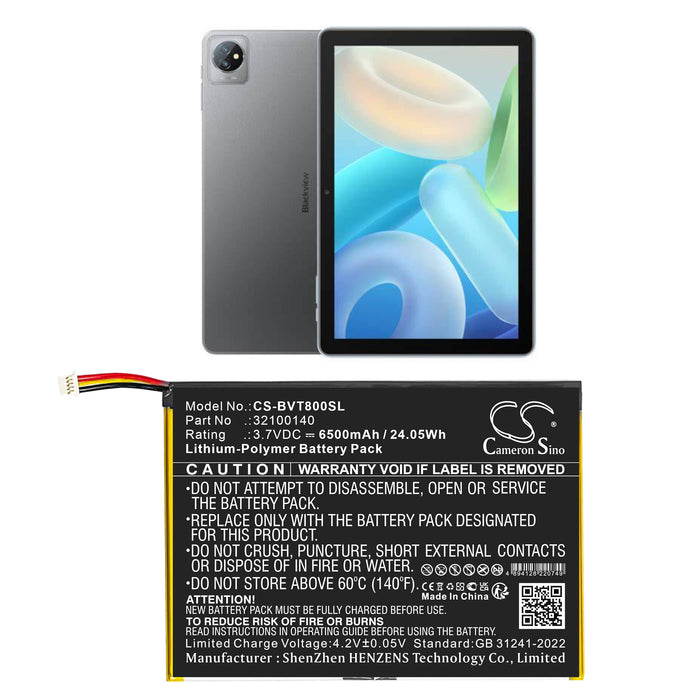 Blackview Tab 8 Tablet Replacement Battery